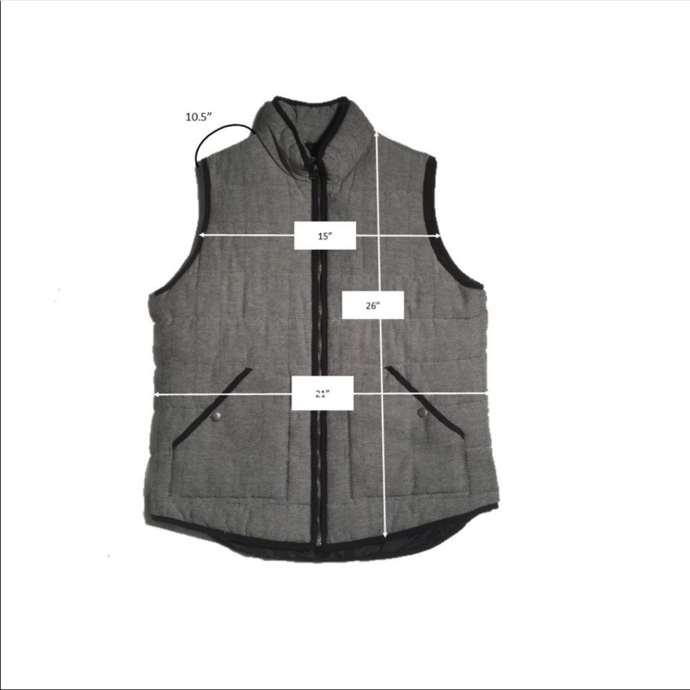 Black and white vest. Thick and cute for cold days